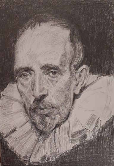 Finished Van Dyck van der Geest sketch
